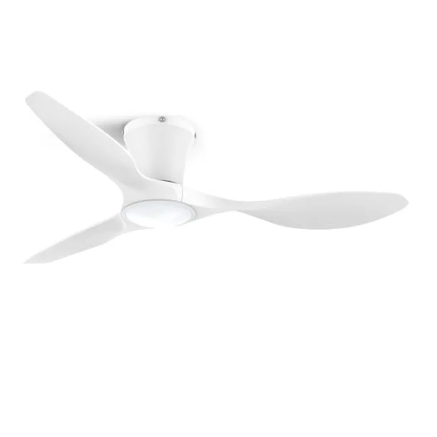 

42 inch Ceiling Fans with Lights and Remote Dimmable Ceiling Fans with Reversible Quiet DC Motor Flush Mount 3CCT White Ceiling