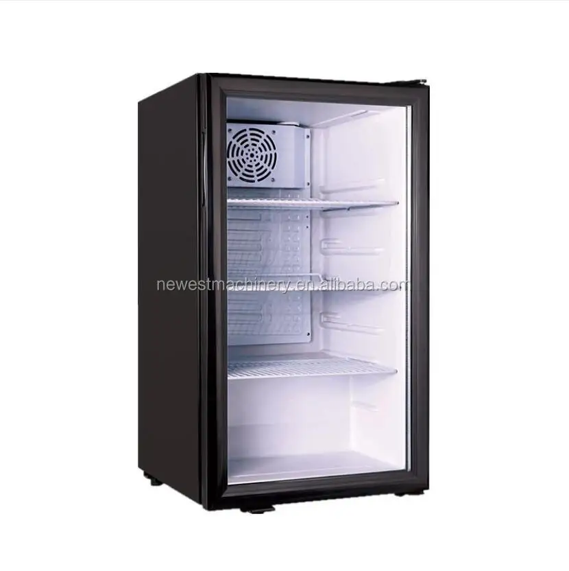 Glass Door Display Cooler Mini Fridge 30 Liter Glass Door Mini bar Fridge
