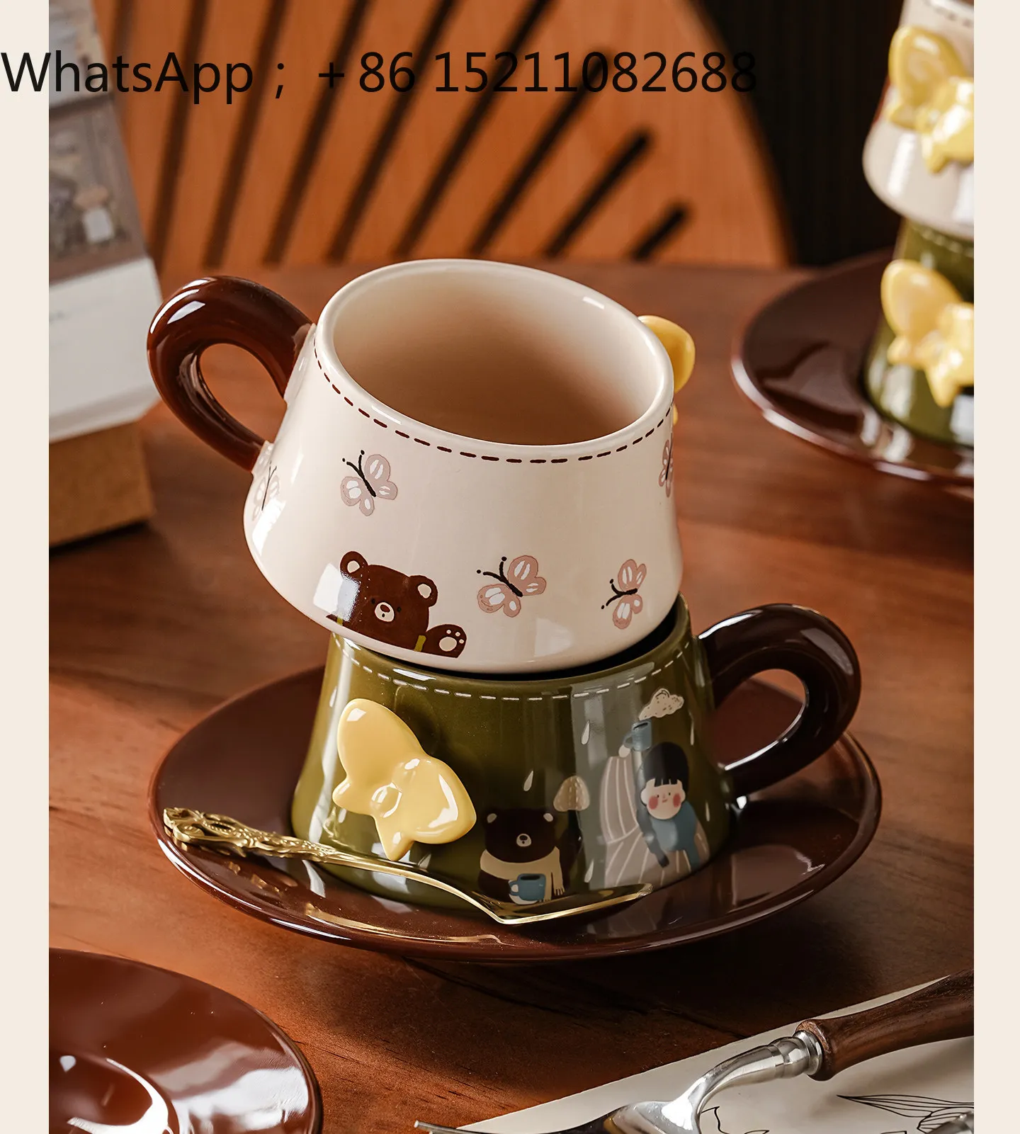 SCY coffee cup set, high-end exquisite birthday gift, niche high-end practical gift box.