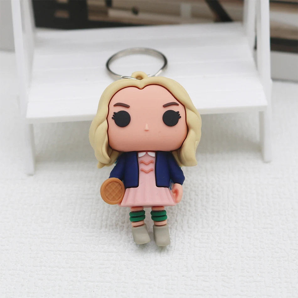 البوب جيب البوب أحد عشر غريب المفاتيح روبن بارب ستيف داستن مفتاح سلسلة حلقية لعبة مجسمة الكبار الأطفال دمى هدايا