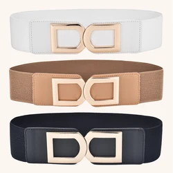 Adjustable Elastic Belt for Women, New Designed Women's Stretchy Belt, Wide Elastic Waist Belts for Dresses Coat and Sweater