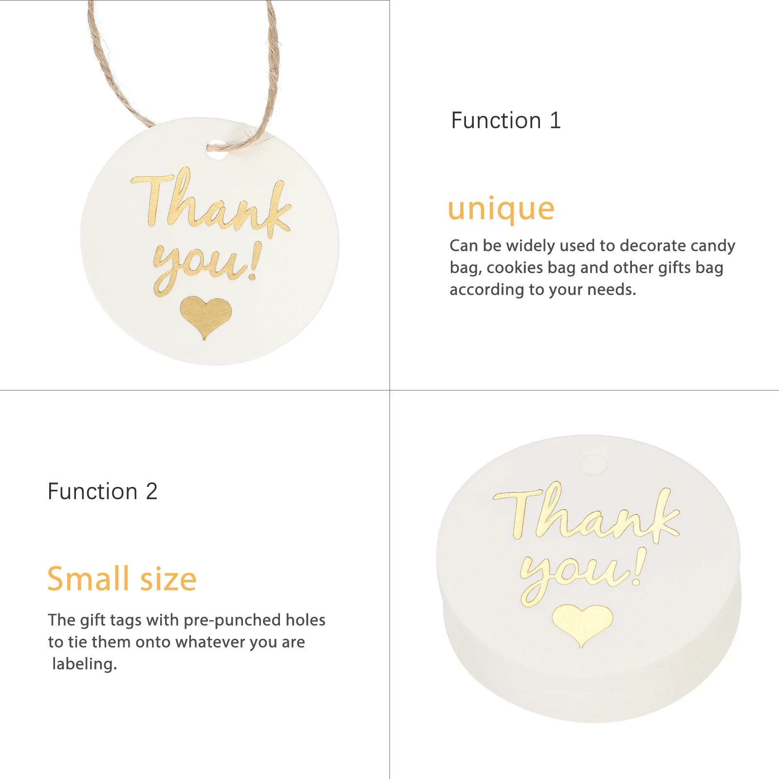 

Party Labels Birthday Gifts Shower Decorations Love Thank You Tags for Wedding Favors