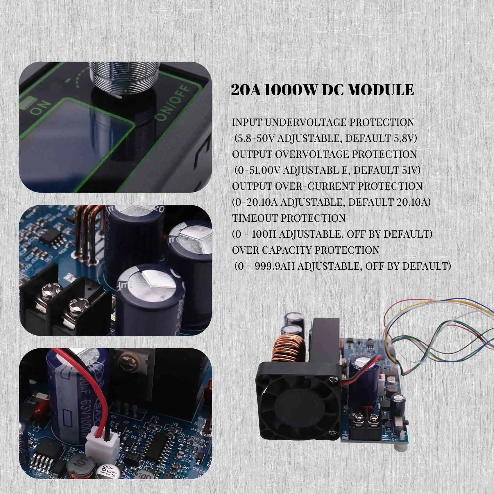 [NEWA08R] WZ5020L 20A 1000W DC - Step Down Dc Power Supply Module 1000W incelemesi ve fiyatı