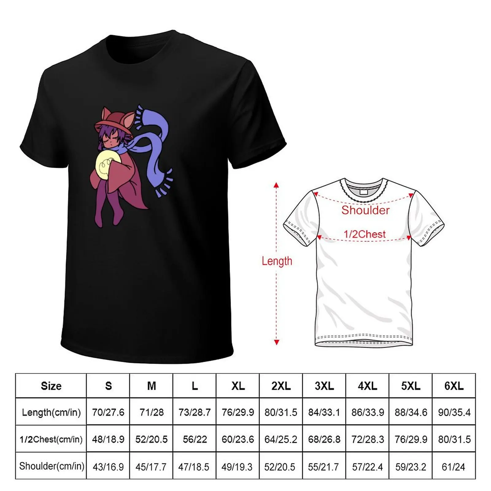 OneShot Niko Sleeping (redraw- color) T-Shirt Large Size Casual Short Sleeve Top