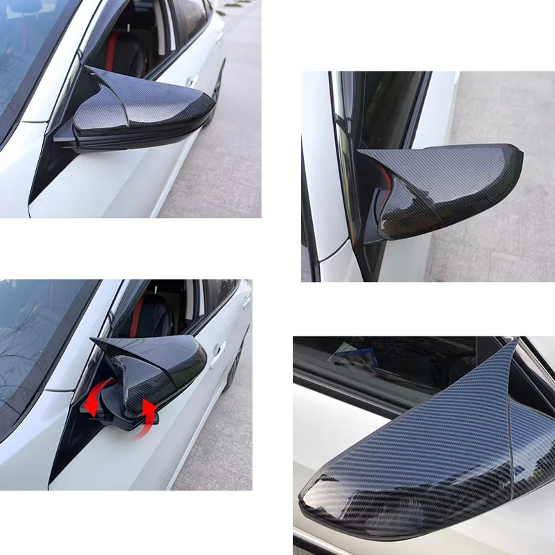 

Накладка на боковое зеркало заднего вида, карбоновая, для Honda Civic 10-го поколения 2016-2020