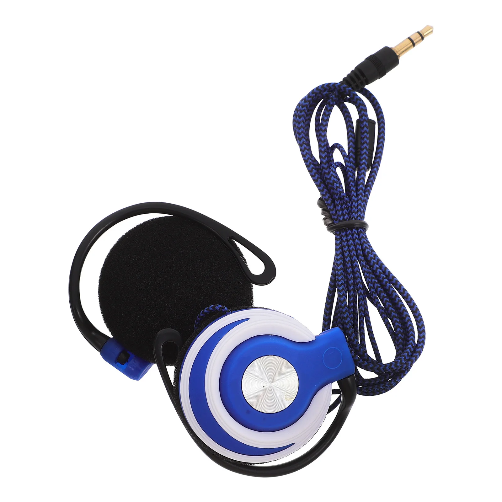 

Earhook Earphone Clip On Ear Headphones 3.5Mm Sport Headset Stereo Headphones For Phone Computer Dvd Vcd Durable Cable