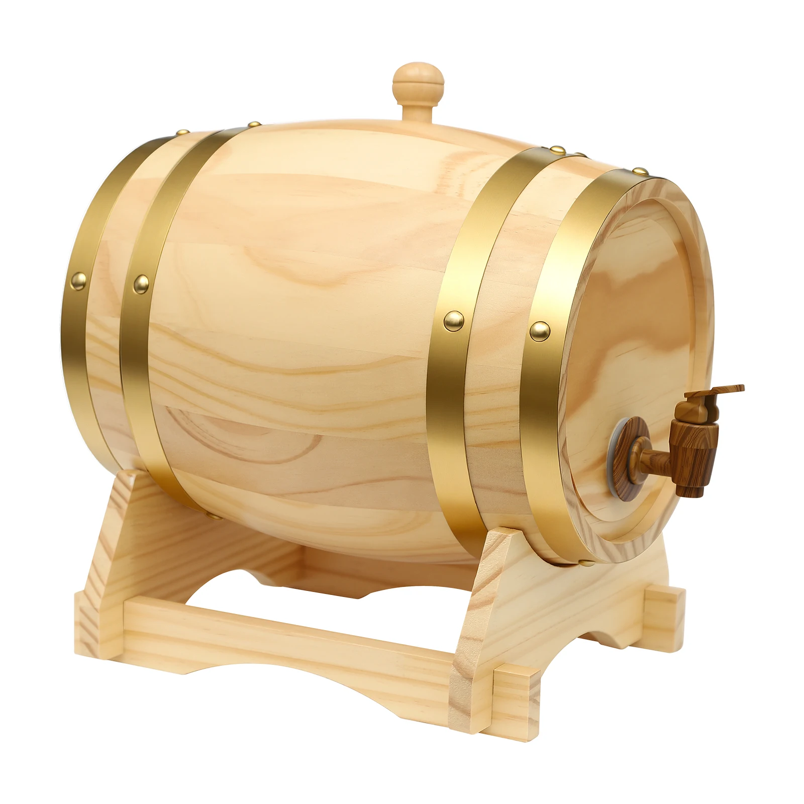 5L Pine Wine Barrel… - image