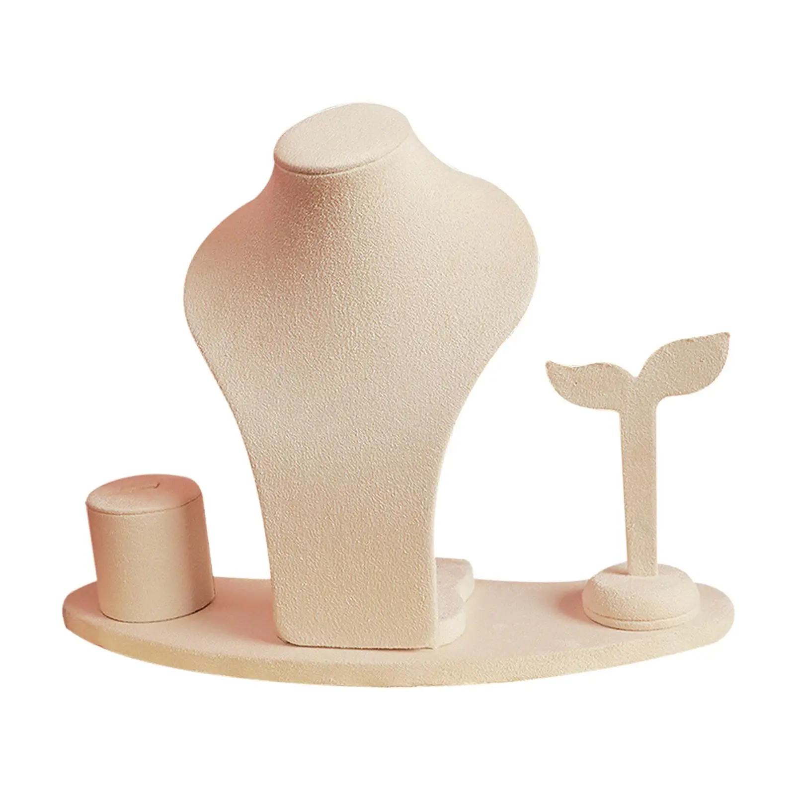 Necklace Display Stand, with Base Velvetstable Elegant Home Decor Ring Display for Dresser Shelves Store Personal Use Countertop