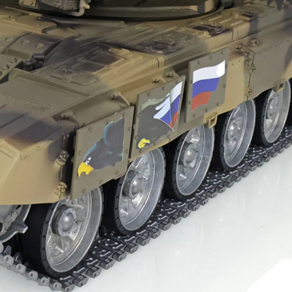 

Распродажа США Henglong 1/16 7,0 Индивидуальный радиоуправляемый танк России T90 3938 360 ° Металлические гусеницы турели