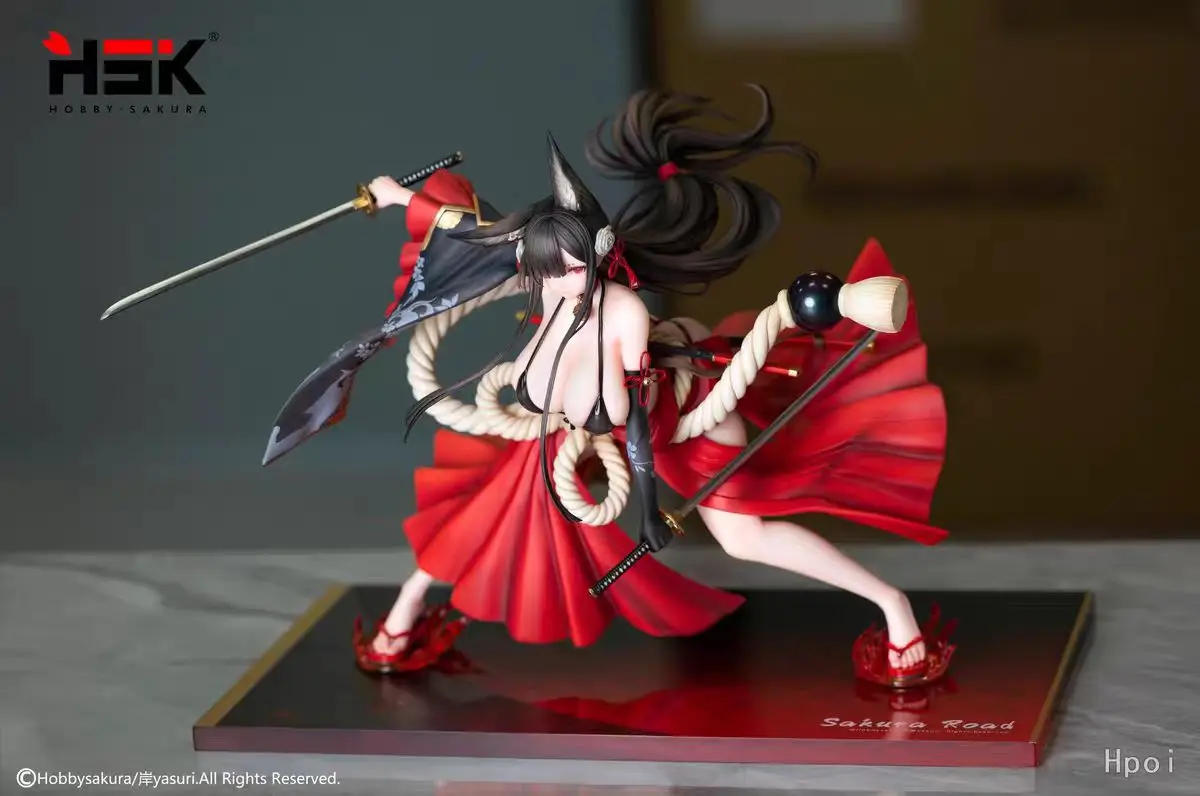 In Stock Hobby Sakura Lost Order 1/7 Geisha Fox Girl Cherry Blossom Brand New Genuine Desktop Ornaments Action Figure Model