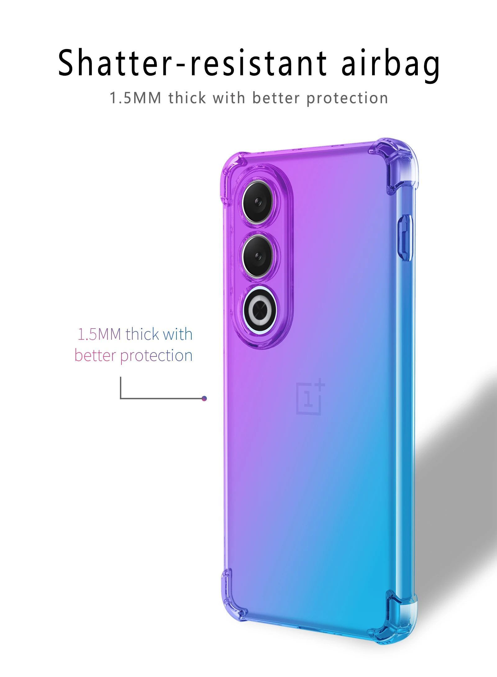เคส TPU ไล่เฉดสีหลากสียืดหยุ่นสำหรับ OnePlus Nord N30 SE CE 4 3 Lite N20 N300 2T ฝาครอบป้องกันถุงลมนิรภัย fundas capa