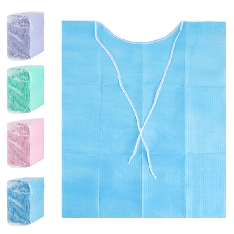 

30 Pcs Dental Apron Medical Cover Shield Neckerchief Scarf Towels Dentistry Materials Dentist Patient Bibs Pads
