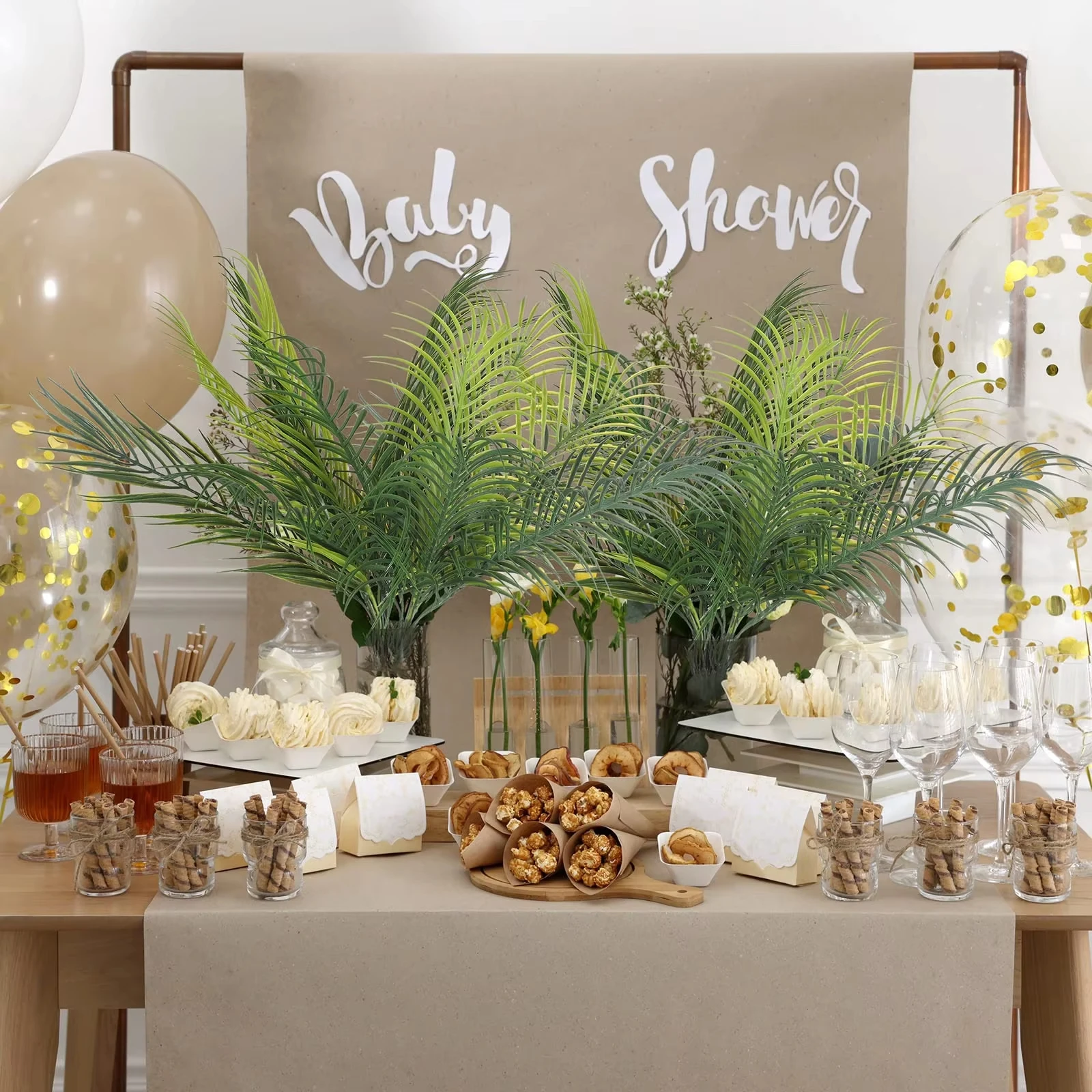 شجرة النخيل الاصطناعية النباتات البلاستيكية الخضرة وهمية فو للمنزل داخلي في الهواء الطلق حديقة زارع حشو حفل زفاف الديكور