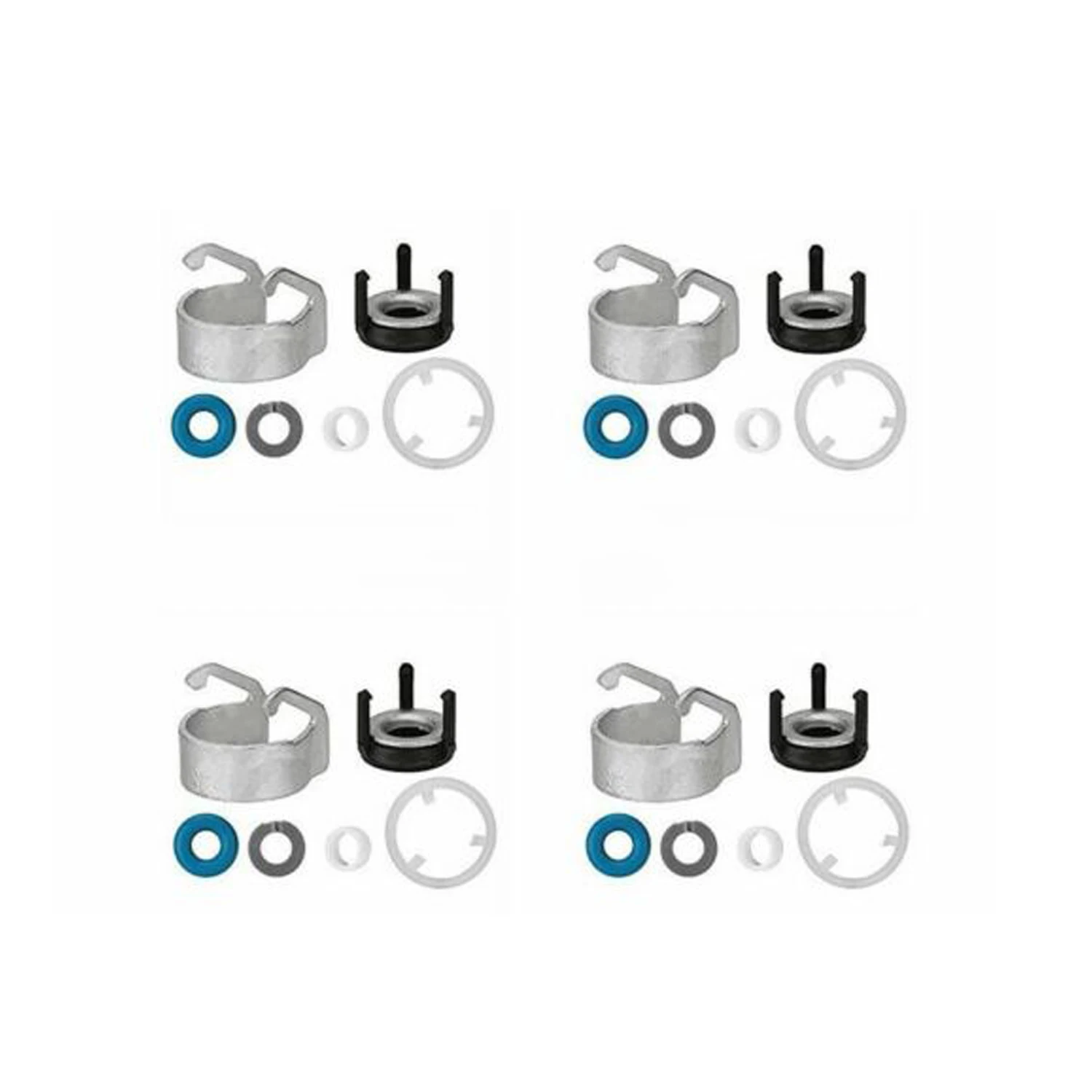 4pcs Fuel Injector O-ring Seal Kit For A4 Q5 CC 1.8 2.0 06H998907A