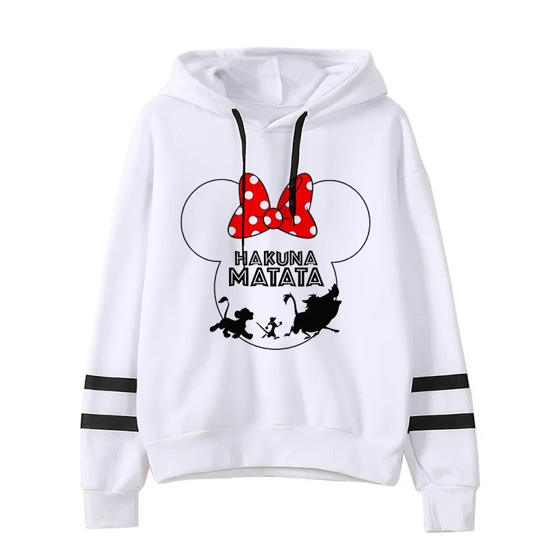 Funny 90s Women Hoodies Kawaii Hakuna Matata Hoodie Disney The Lion King Sweatshirt  Women Clothes Hoody Famale