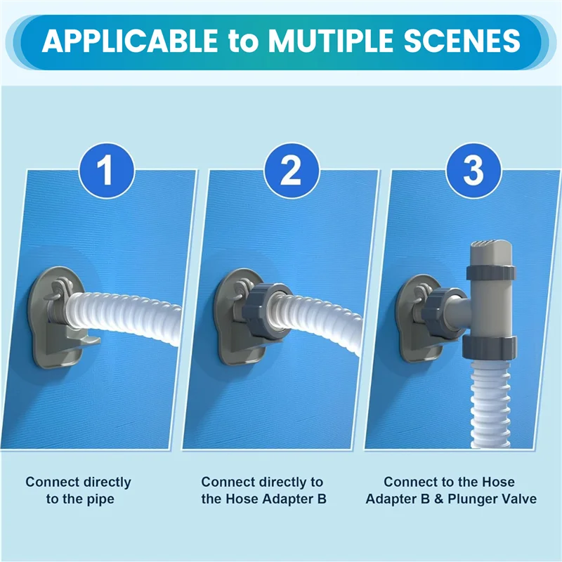 

NALFI-выходные аксессуары для бассейна: опора для шланга из 2 предметов, набор держателей для труб для бассейна для порядка обслуживания бассейна