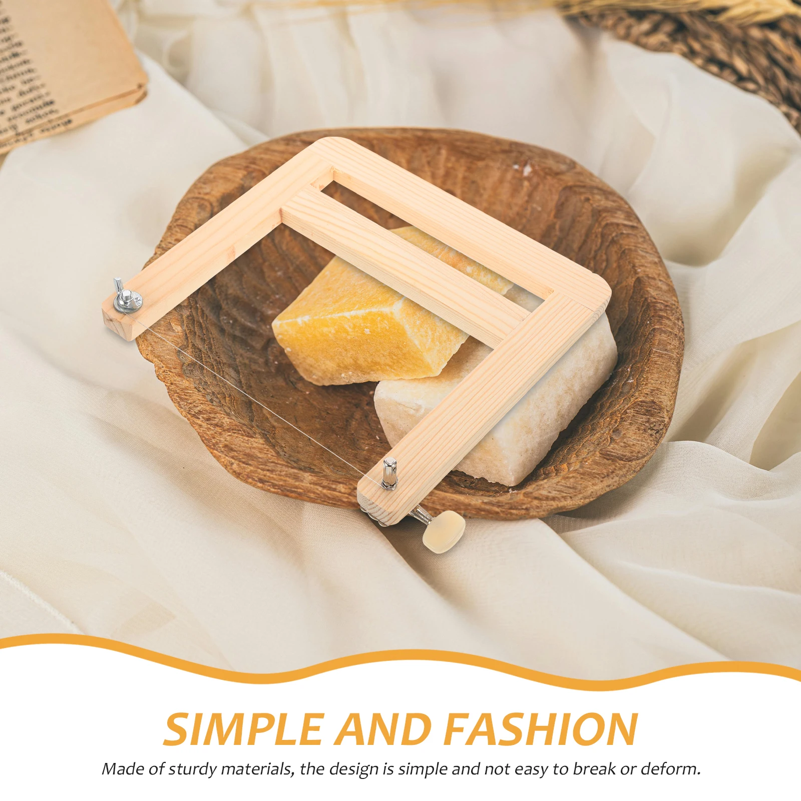 

Wooden Soap Craft Supply Multi-use Portable Sturdy Tool Reusable Slicer For Making Efficient Precise Design Household