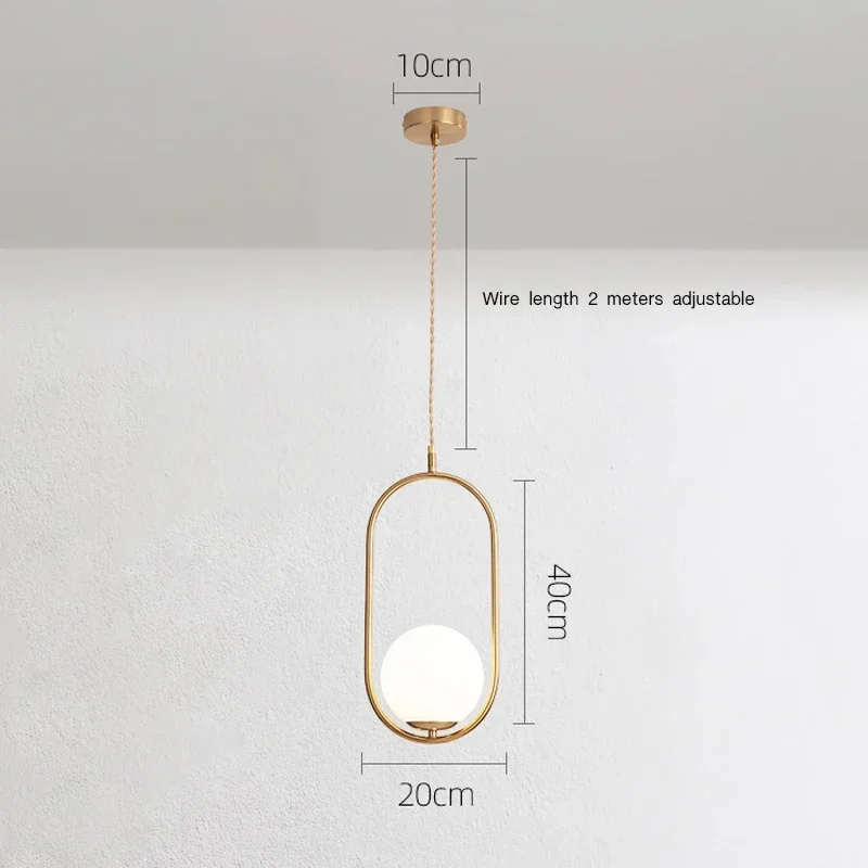 Lampadari a soffitto a led per lampade da sala da pranzo Lampade a sospensione moderne di lusso placcatura in oro Isola da cucina Comodino Lustre