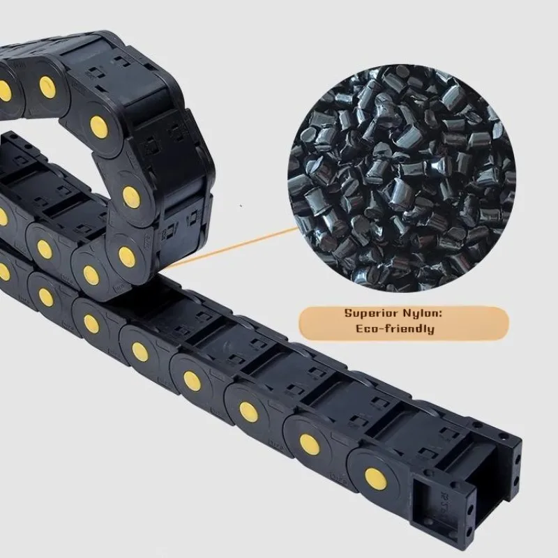 High speed 45 * 60 adjustable bi-directional cable chain plastic