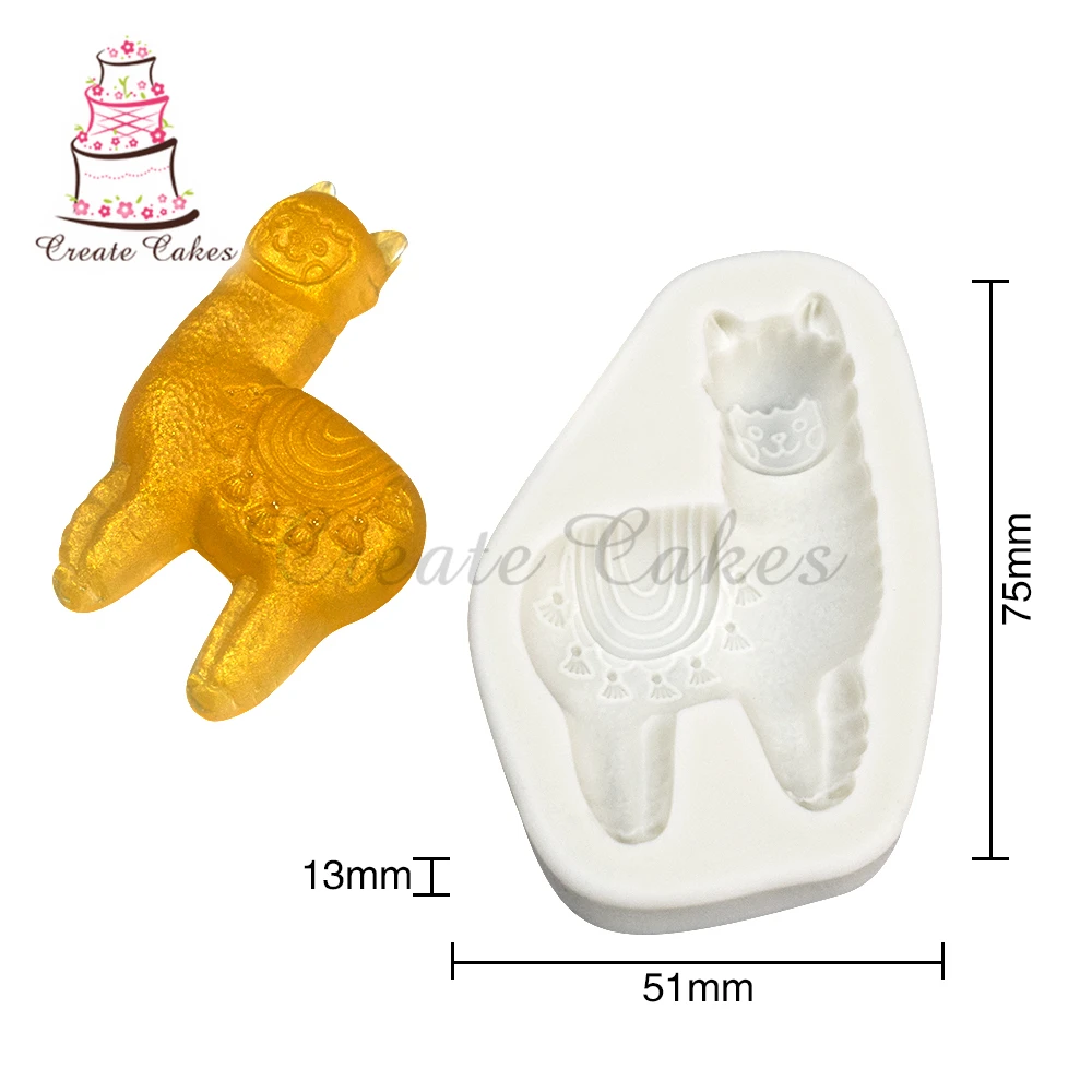 New Animal Alpaca Silicone Mold Children Birthday Cake Decoration Supplies Baking Tool Cake Tool