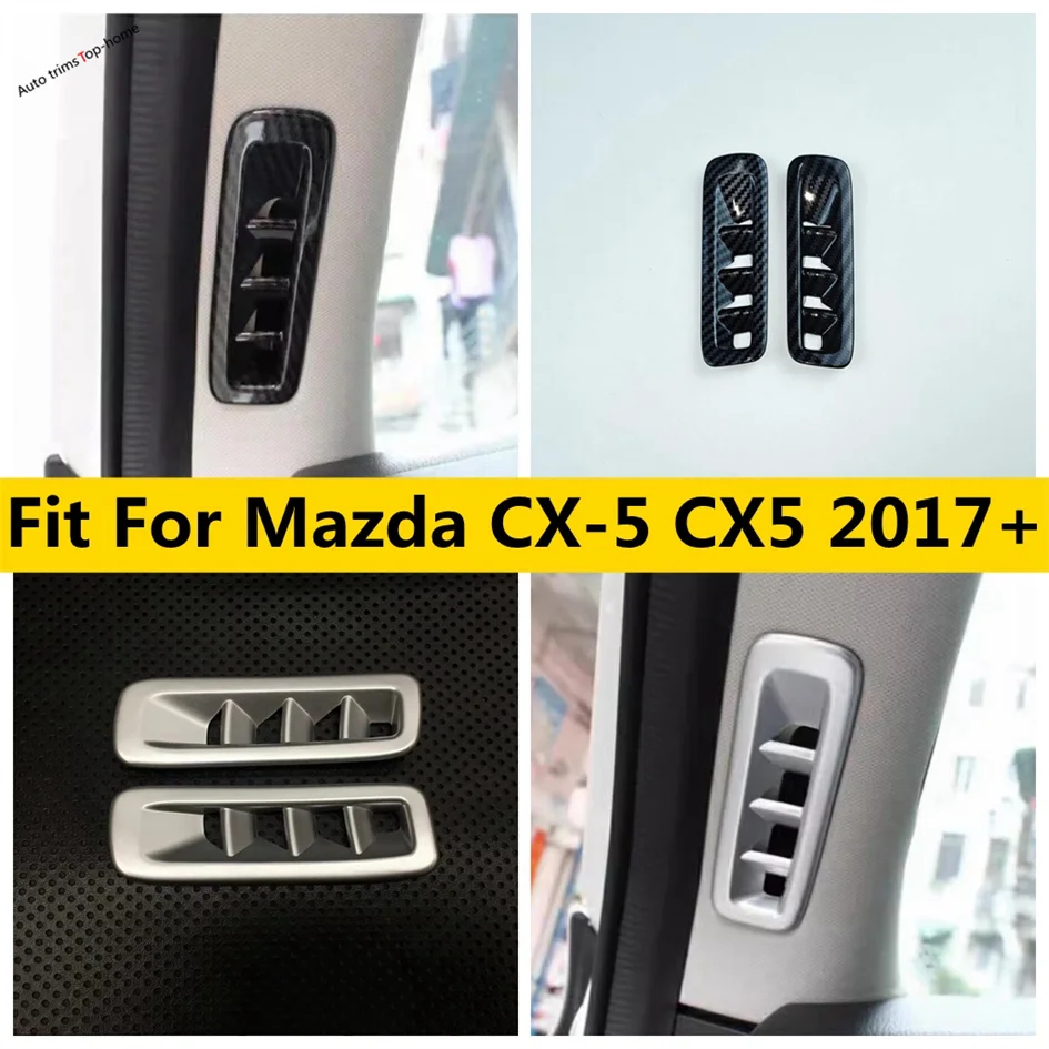 

ABS Pillar A Air Conditioner Outlet AC Vent Decoration Frame Cover Trim Fit For Mazda CX-5 CX5 2017 - 2024 Car Accessories