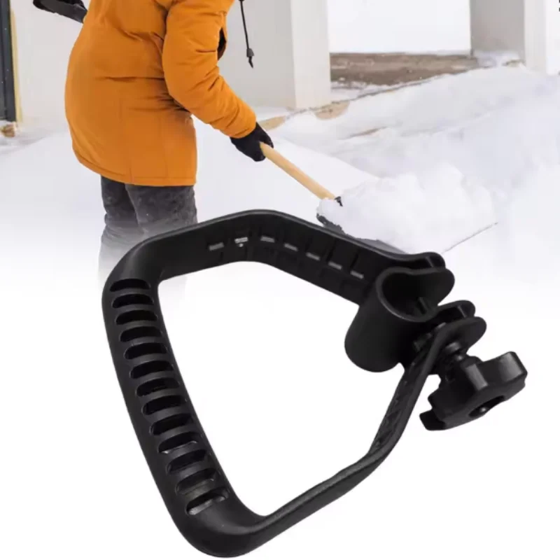 Compact Snow Shovel Handle with Adjustable Diameter for Easy Snow Removal Back Protection As A Garden Tool or Lawn Mower Handle