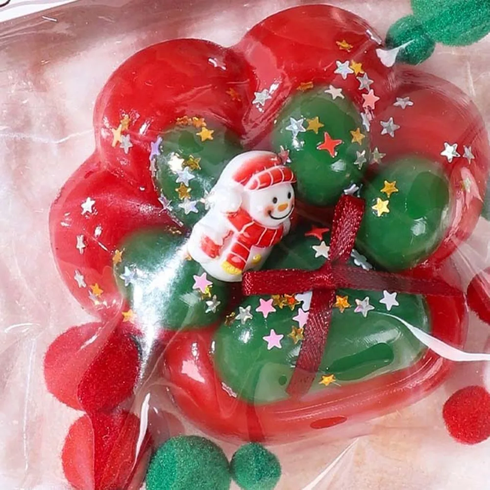 Perlen Weiche Katze Pfote Squeeze Spielzeug Cartoon Elastische Weihnachten Zappeln Puppe Pizza Donut Prise Lebensmittel Serie Spielzeug Geschenk