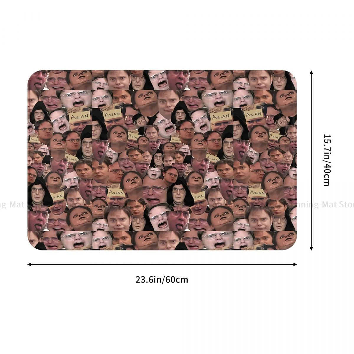 The Office TV Bathroom Non-Slip Carpet Dwight Schrute Face Living Room Mat Welcome Doormat Home Decoration Rug