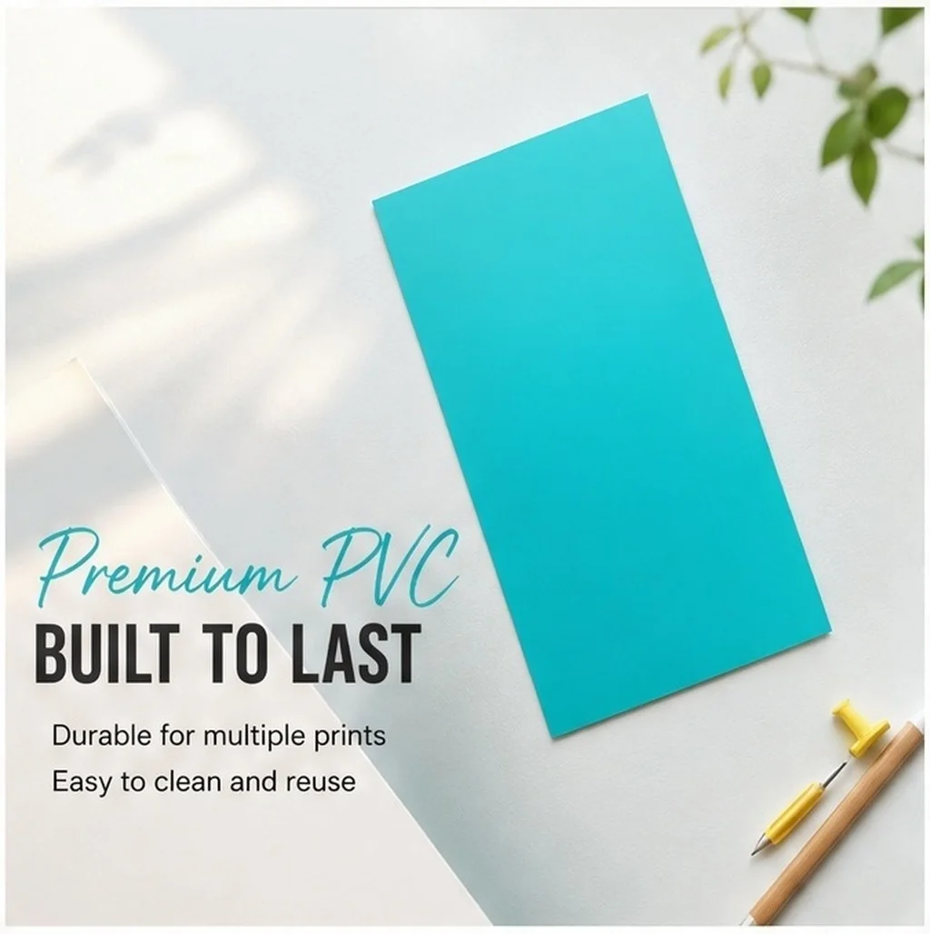 6Pcs Linocut Carving Plate PVC Printmaking Material Smooth Cutting Surface Precise Detail Craft Engraving Sheet Block Printing