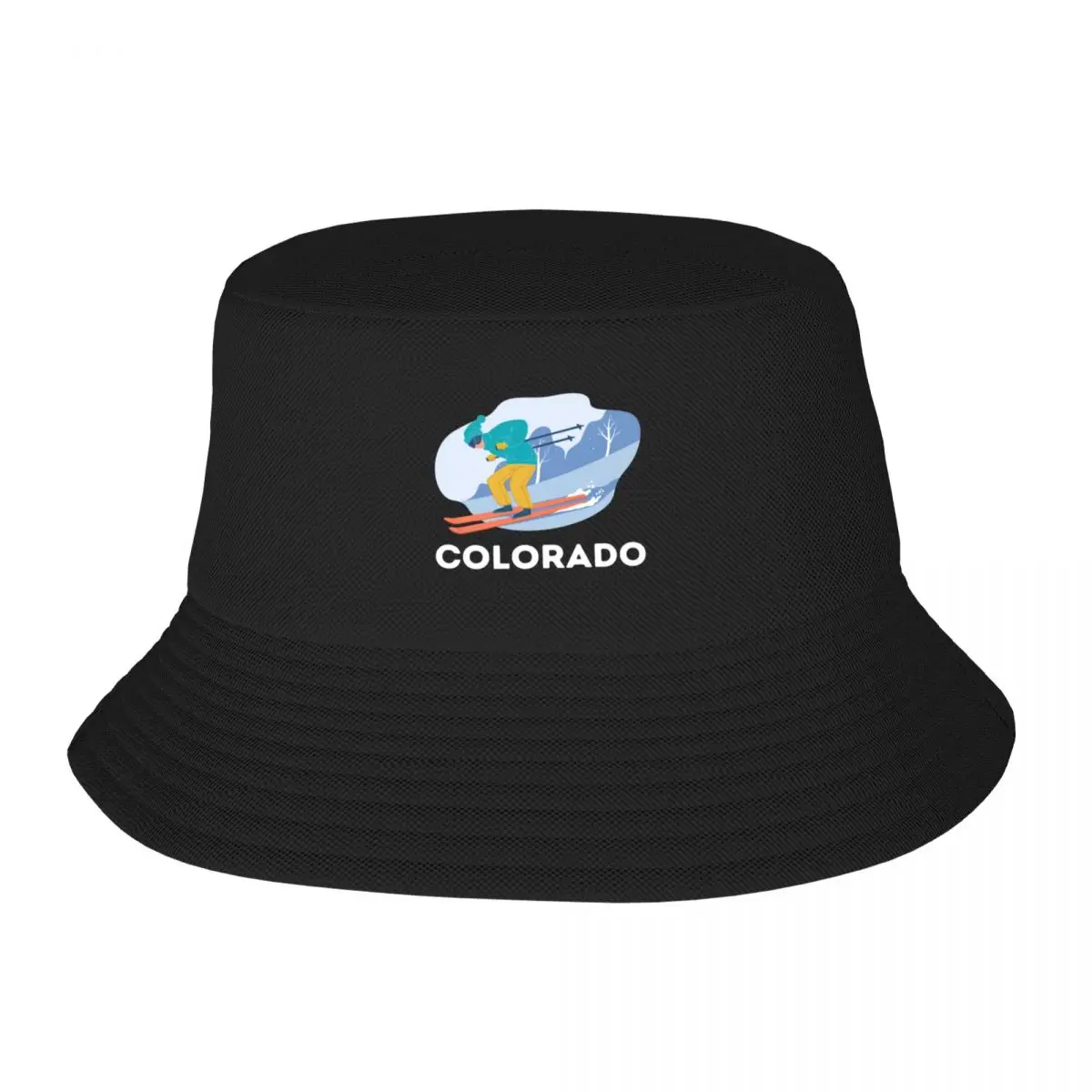 Colorado Ski Slopes Skiing Ski Resort Souvenir Bucket Hat foam party hats New In Hat Hats Man Cap Women's