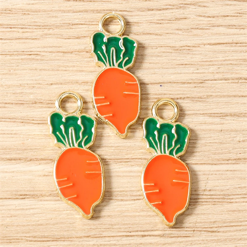 10 Stück Niedliche Gemischte Frucht-Anhänger aus Emaille, Lebensmittel-Motive: Pfirsich, Orange, Kirsche, für Schmuckherstellung, Halsketten, Ohrringe, DIY-Bastelgeschenk – Detail 11
