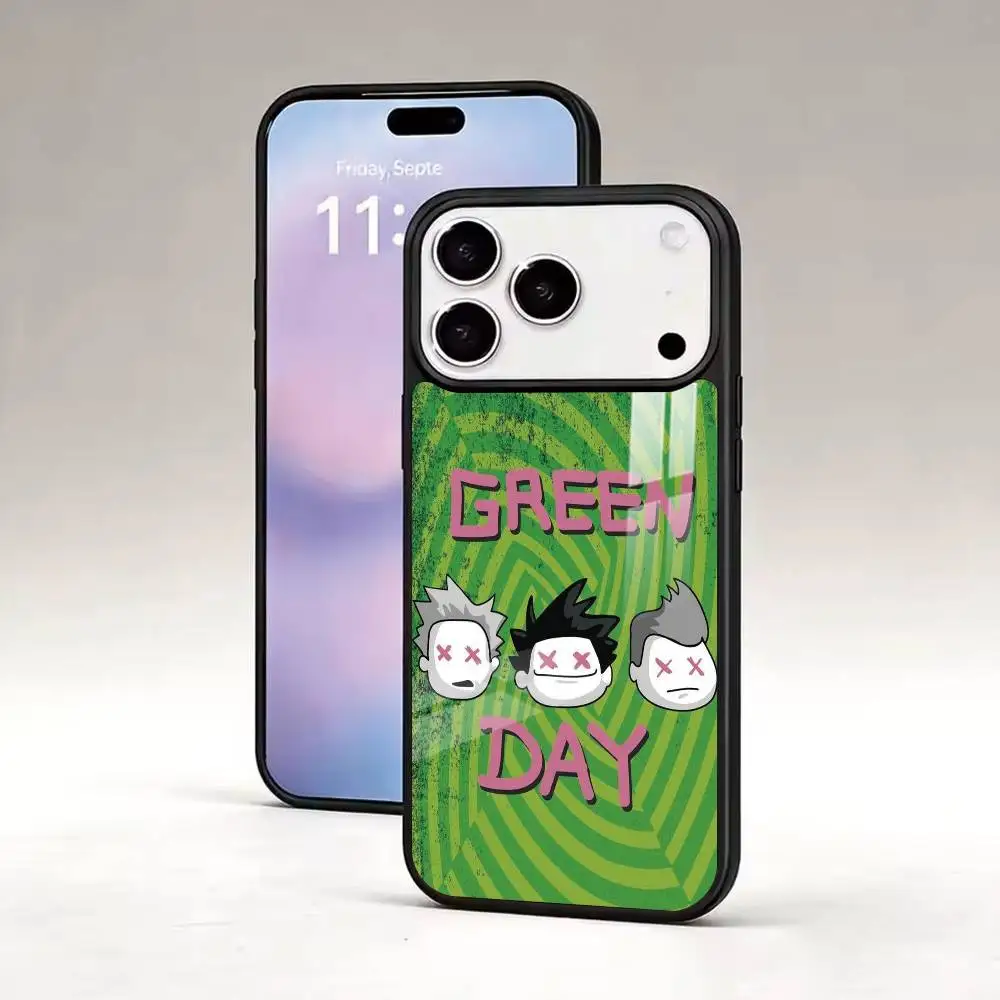 Pop Punk Green Day band Phone Case For iPhone17,16,15,14,13,12,11 Plus,Pro Magnetic Supports Magnetic Wireless Charging
