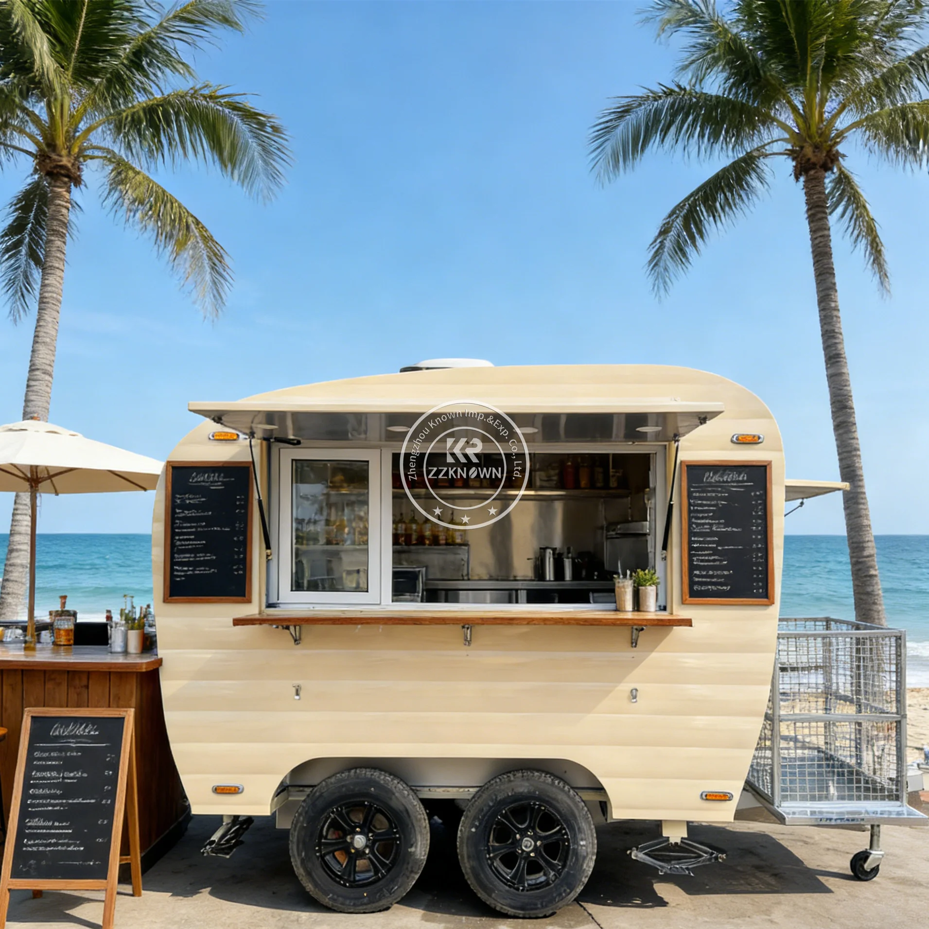 Commercial Custom Mobile Food Truck Custom Dessert Coffee Truck Professional Catering Trailer  With Full Equipment