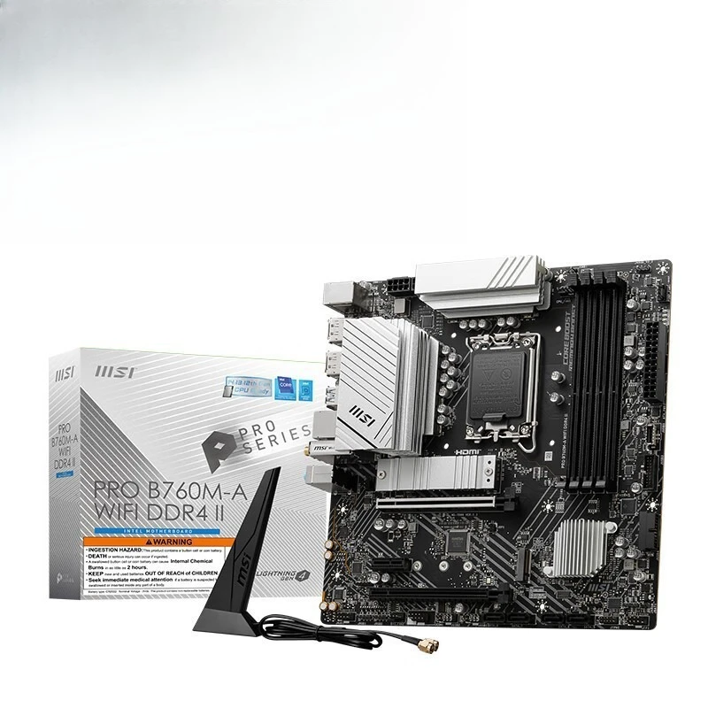 Parts for MSI PRO B760M-A WIFI DDR4 II computer main board for 13600KF/13400F