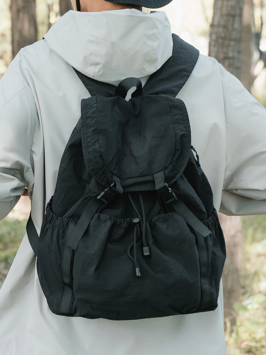 

Ультралегкий городской рюкзак для путешествий, простой, универсальный, для студентов, водонепроницаемый, стильный, с двойными карманами