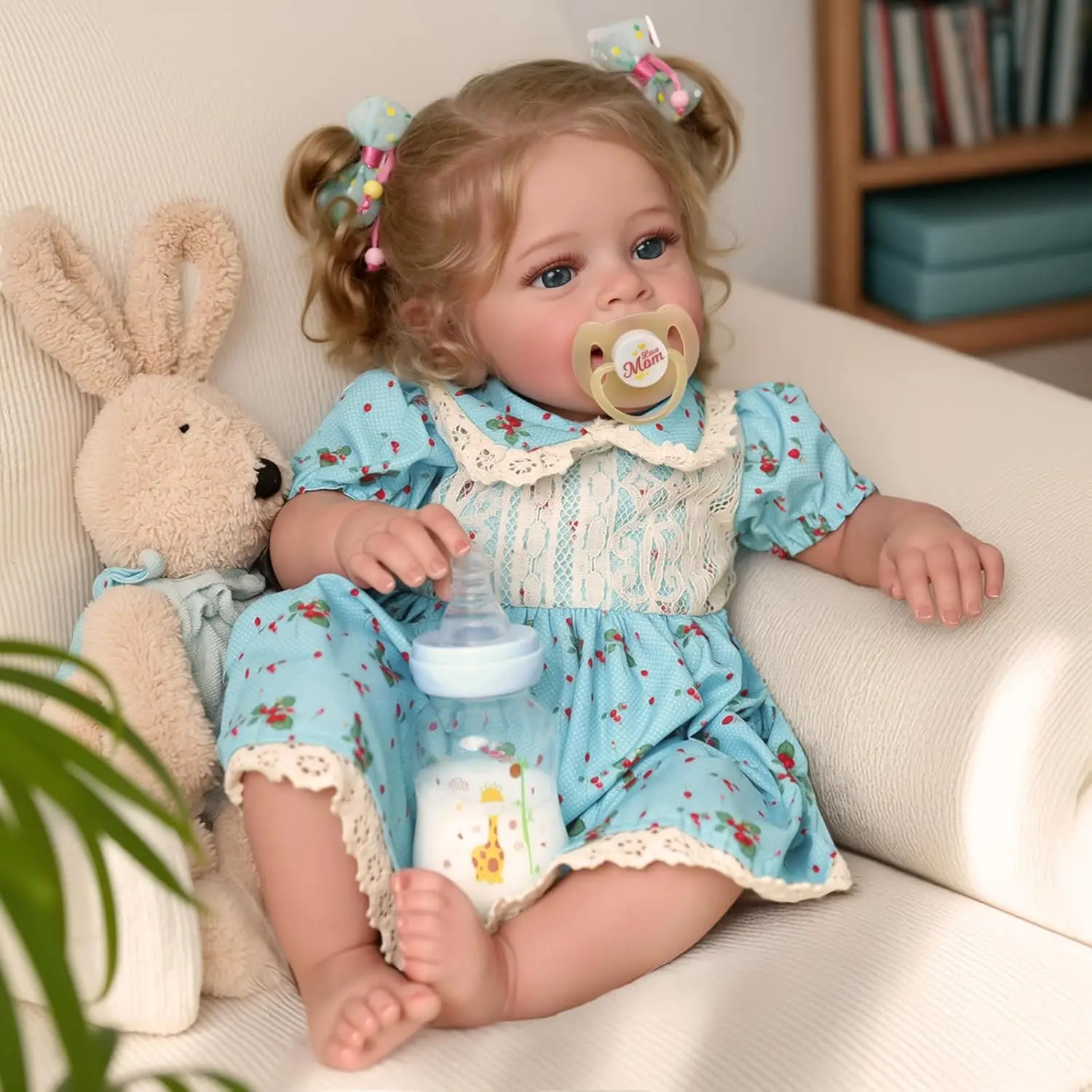 BABESIDE Lifelike Reborn Baby Dolls - 20 " Realistic-Newborn Baby Dolls Blond Girl with Accessories For Kids Age 3+