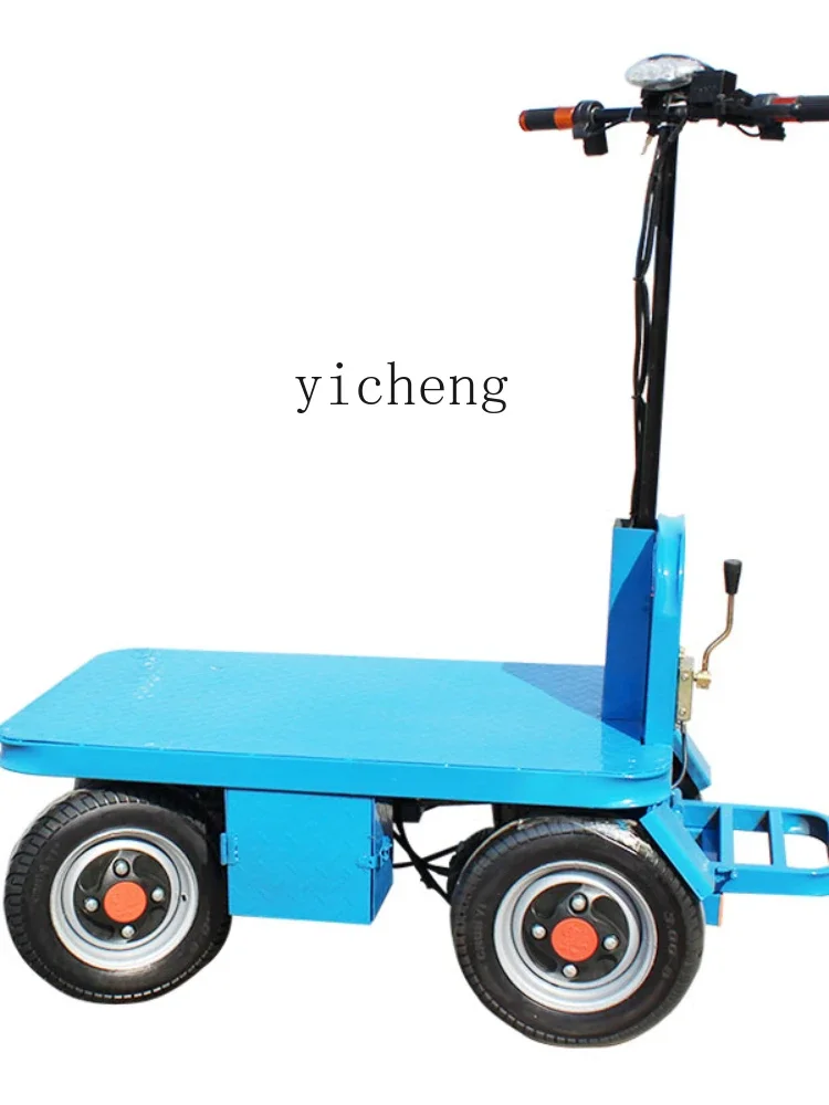 Zm Electric Flat Truck Truck King Construction Site Wagon Trolley Folding Station Driving Transport Trailer