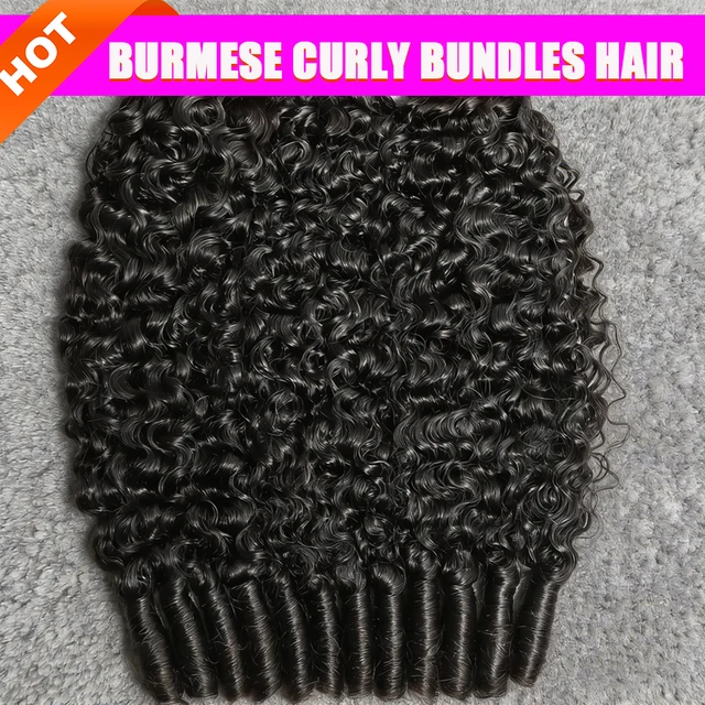 12A Burmese Curly Hair Bundles Burmese Virgin Raw Human Hair Bundles Unprocessed Weaving Water Wave Curly Hair Extensions 32In 12A Burmese Curly Hair Bundles Burmese Virgin Raw Human Hair Bundles Unprocessed Weaving Water Wave Curly Hair Extensions 32In