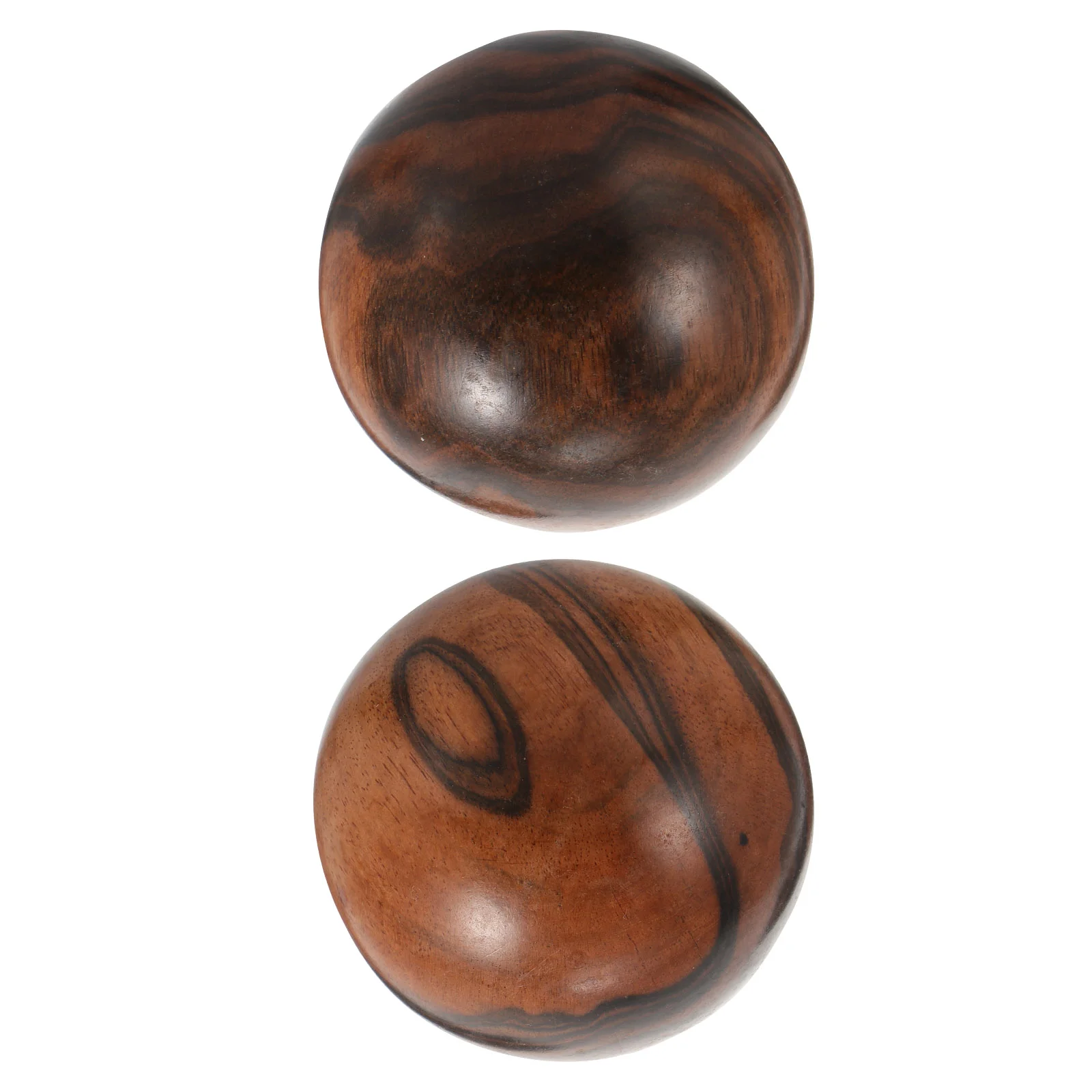 

2 Pcs Fitness Golfer Spins The Ball Toys Massage Hand Wooden Exercise Balls Handheld Handball Ebony Acupressure Elderly