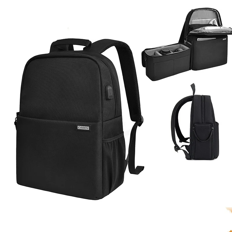 large Camera Backpack DSLR/SLR/Mirrorless Photography Camera Bag Waterproof Case with Tripod Holder& 15.6” Laptop Compartment