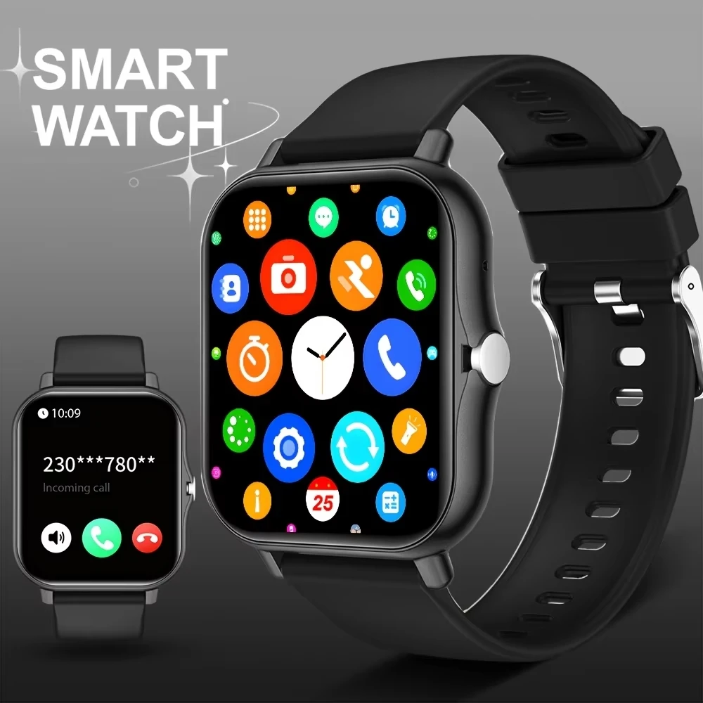 2026 New Smart Watch for Men Women 1.83 Inch Full Screen IP67 Waterproof Bluetooth Voice Call Sports Fitness Activity Tracker