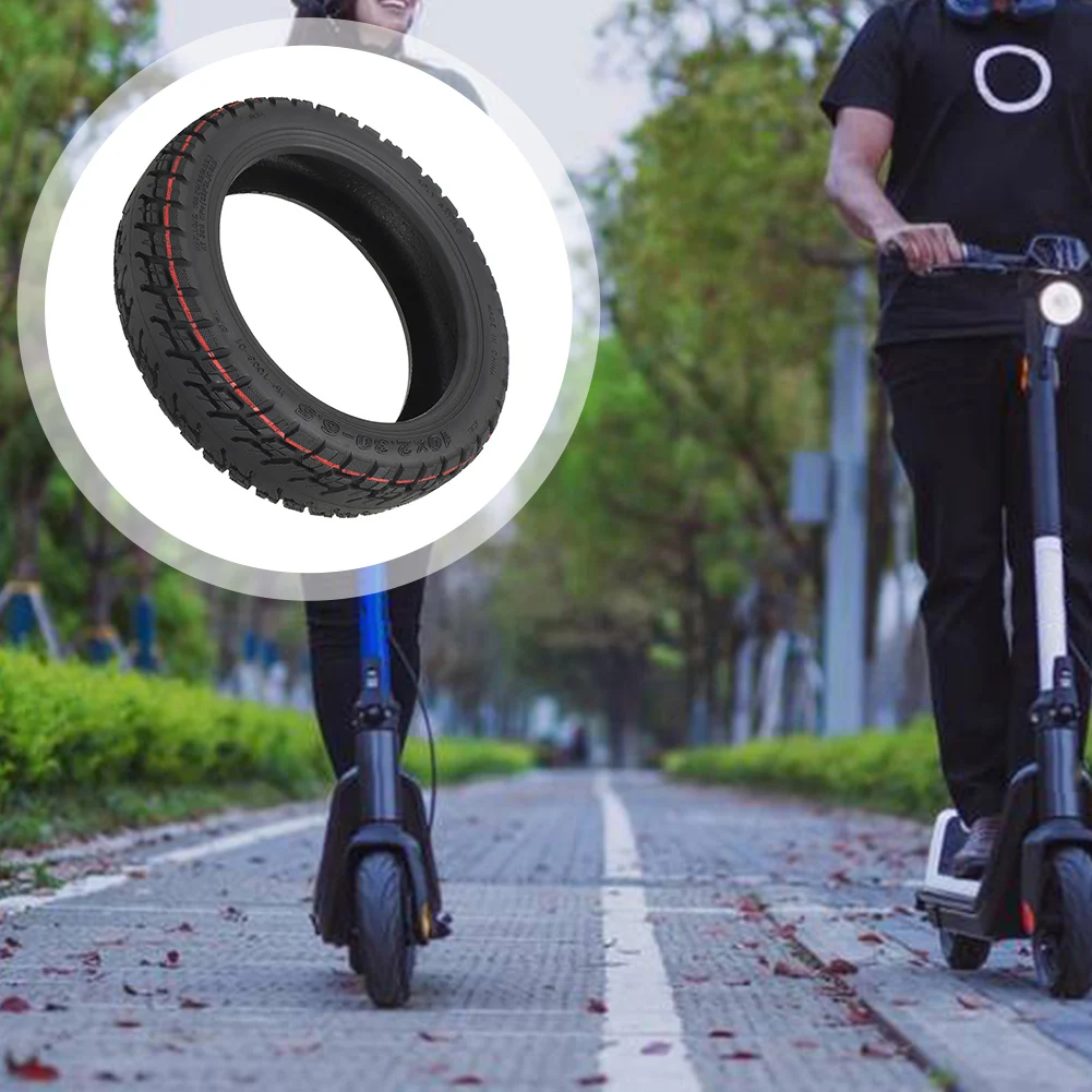 

Tubeless Tyre 10 Inch for NIU KQI2 Electric Scooter Off-Road Application 10x2.30-6.5 Fit Rubber Tread Ensures Long-Term Function