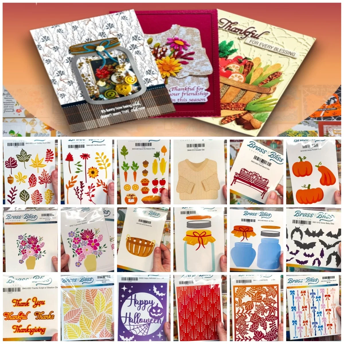Newest Autumn Tapestry Leaf Jar Halloween Metal Cutting Dies Stencil For DIY Greeting Card Scrapbook Craft Album October 2026
