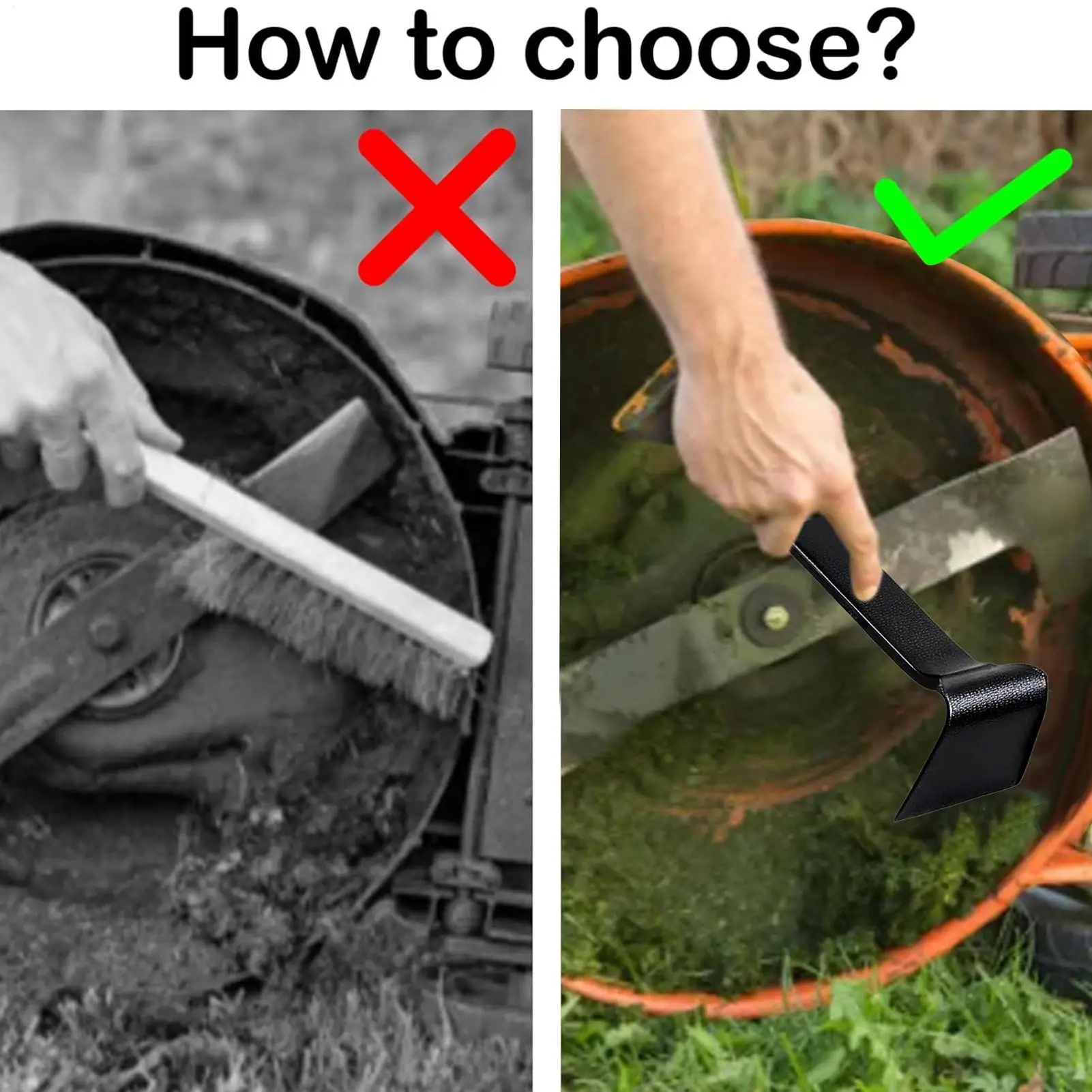 

Скребок для чистки газонокосилок, сверхмощный, эффективный, с длинной ручкой, аксессуары для чистки газонокосилок для сада, двора, патио