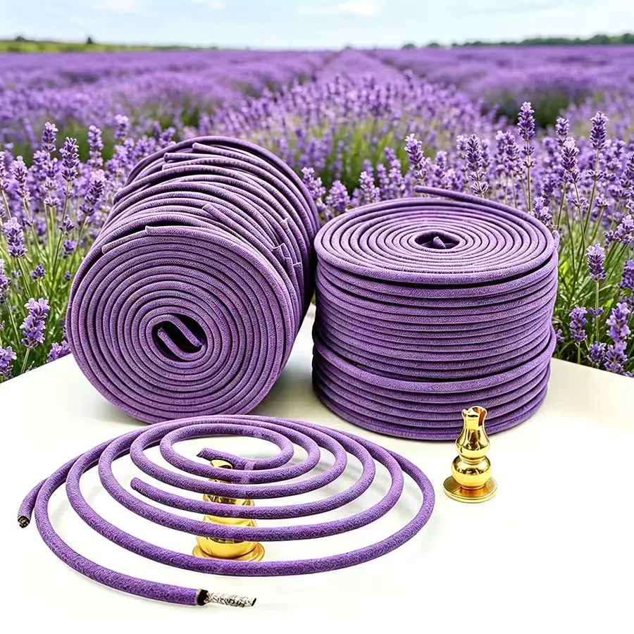 Lemongrass Lavender Essential Oil Coils Aromatherapy for Meditation Yoga Outdoor Poolside Patio Porch Deck Camping Long Burning