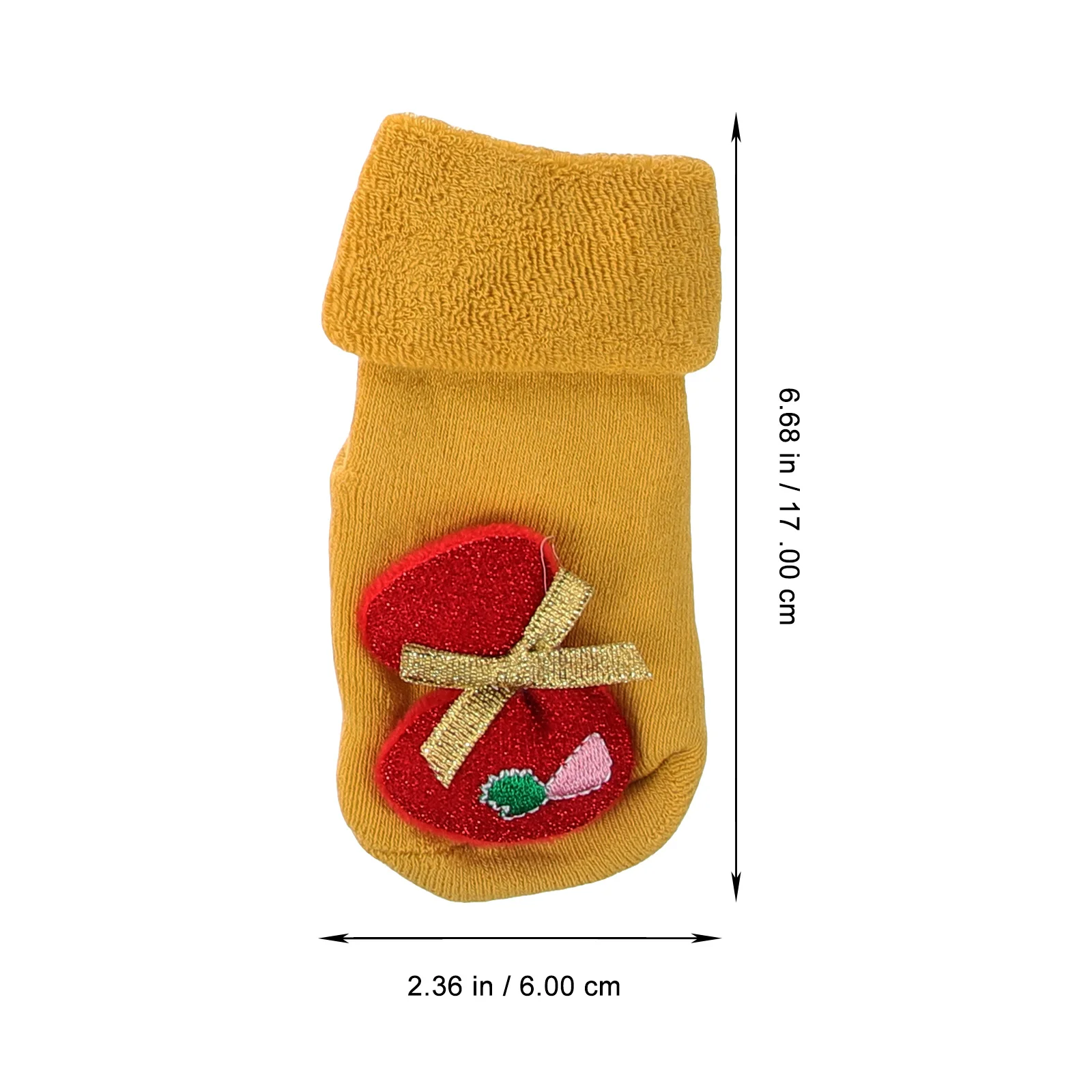 

4Pairs Christmas Baby Socks Thick Knitted Cartoon Pattern Winter Cold Protection Anti-Skid Floor Socks Comfortable Gift