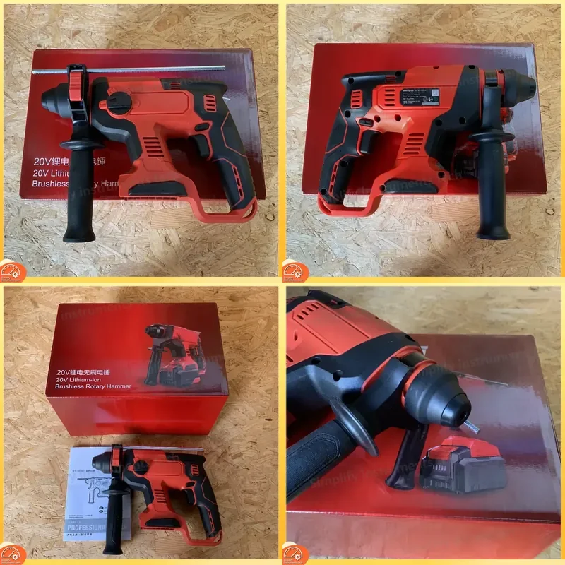 5401-Li-20 Cordless Hammer Drill Brushless Lithium Battery Impact Drill High Power Drill for Concrete Masonry
