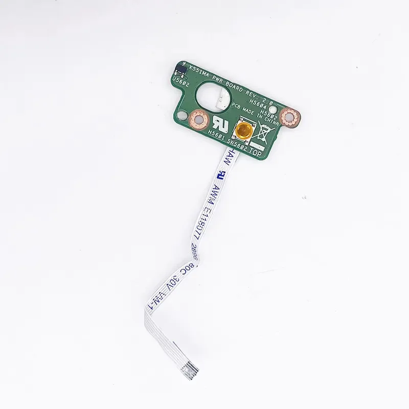 Para ASUS X551C X551CA X551M X551MA F551 F551M F551MA X451C X451M X451MA X451E X403M W419 X453M Interruptor da placa de botão de alimentação do laptop