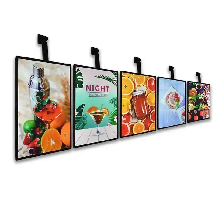 

Restaurant Advertising Menu Lightbox Boards Illuminated Poster Display Ceiling Hanging for Takeaway,Shop