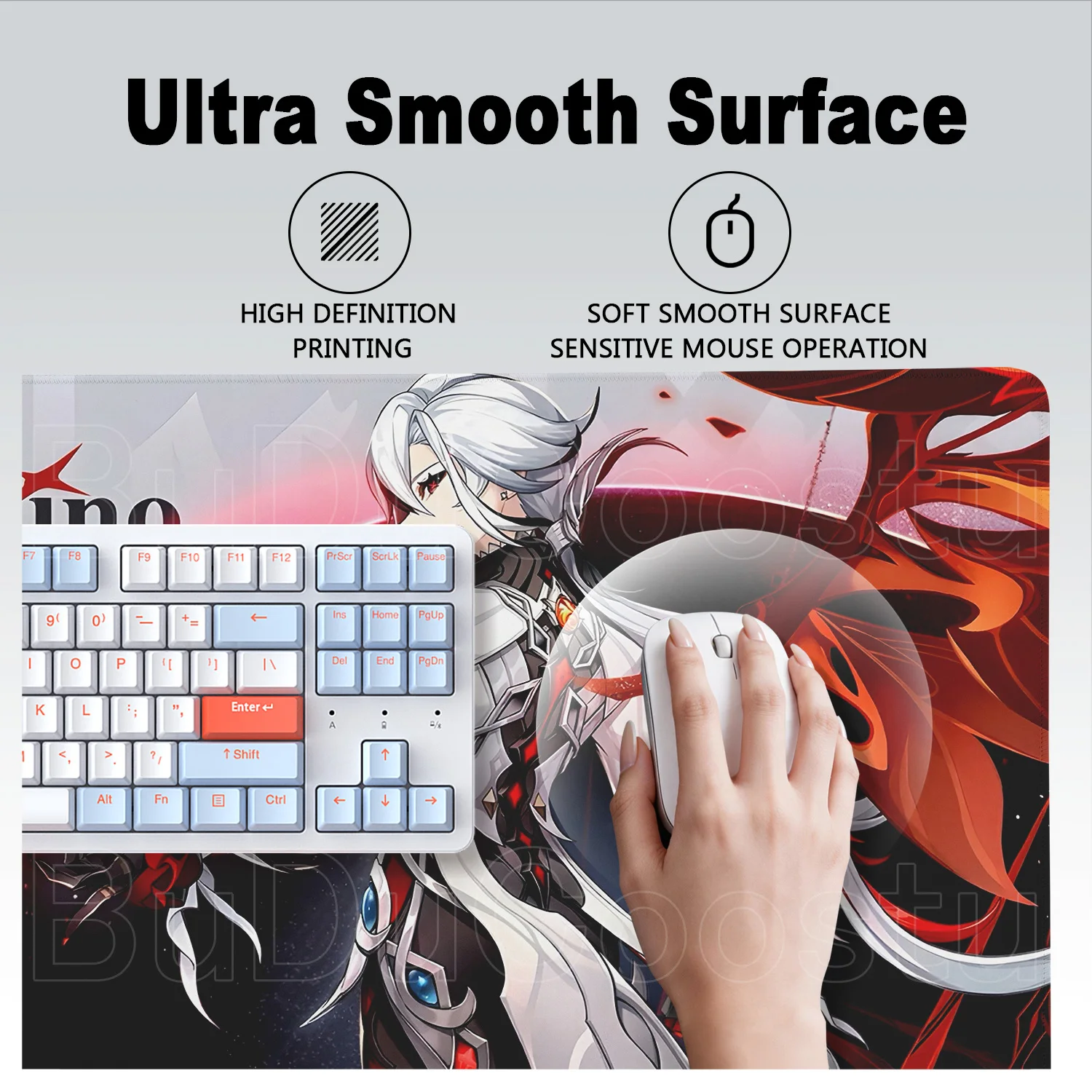 Genshin Impact Arlecchino Muis - Desk Setup With Laptop recensie en prijs